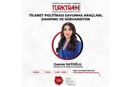 9 EKİM TARİHİNDE GERÇEKLEŞEN TİCARET POLİTİKASI SAVUNMA ARAÇLARI, DAMPING VE SÜBVANSİYON KONULU WEBİNARIMIZIN KAYDINA ULAŞMAK İÇİN TIKLAYINIZ